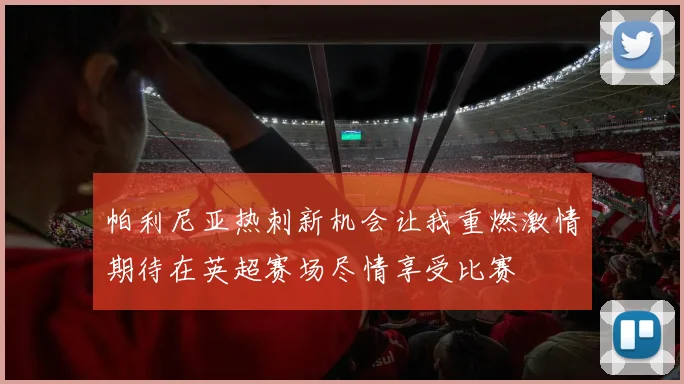 帕利尼亚热刺新机会让我重燃激情期待在英超赛场尽情享受比赛